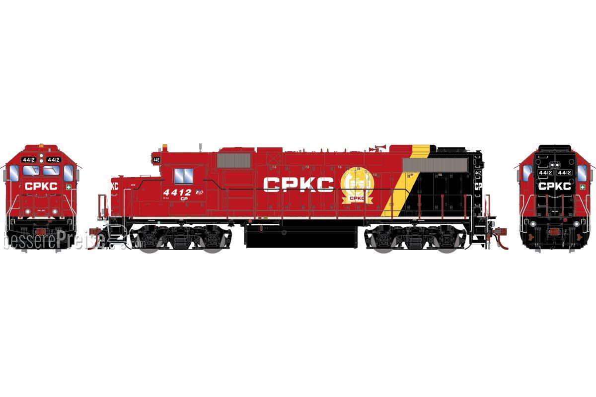 HO GEN GP38-2 Locomotive w/DCC & Sound CPKC 'Beaver Logo' #4412