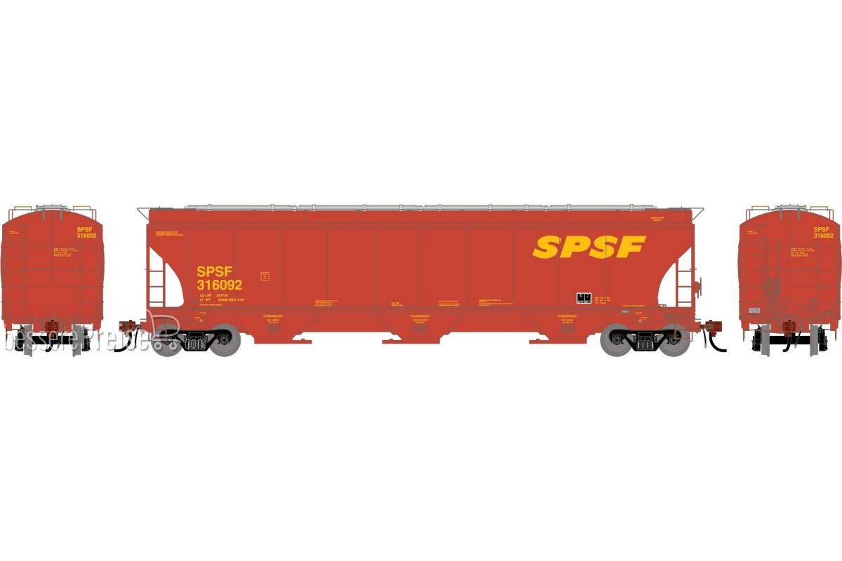 HO GEN Trinity 5161 Covered Hopper Legendary Liveries SPSF #316092