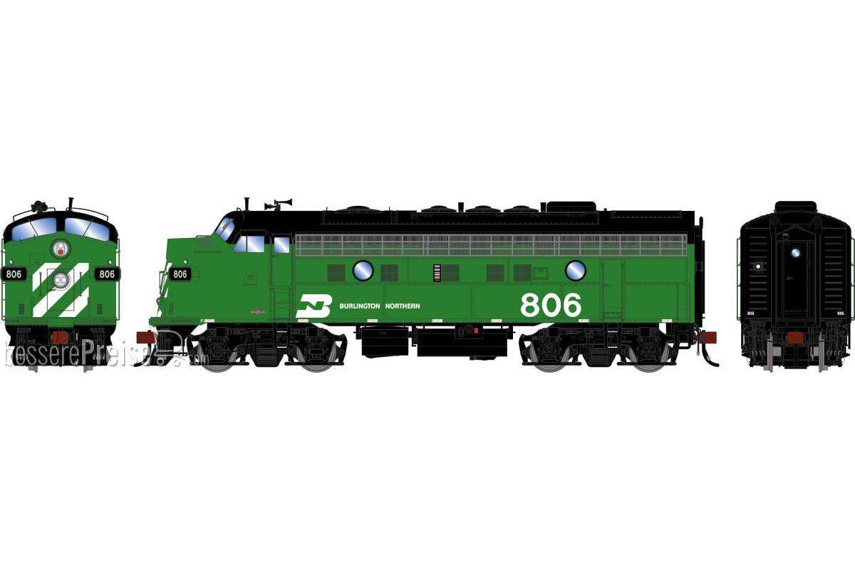 HO GEN F9A Locomotive BN 'Freight' #806