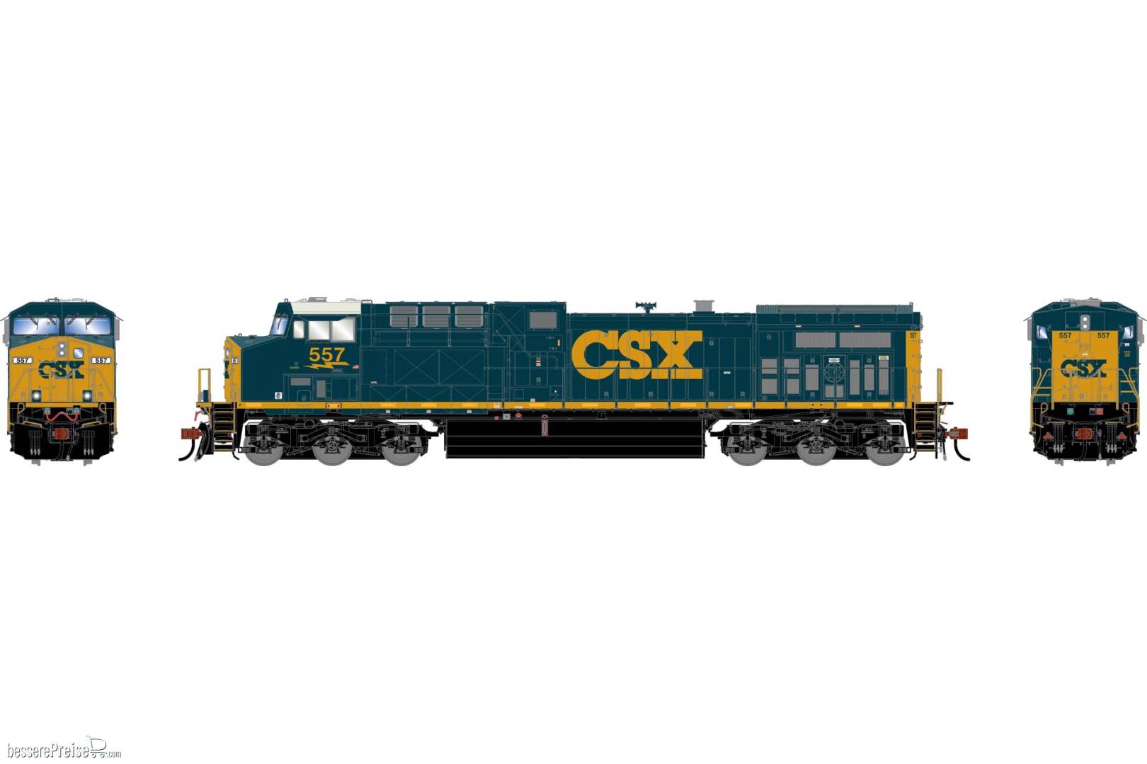 HO GEN AC4400CW Locomotive w/DCC & Sound CSXT 'YN3' #557