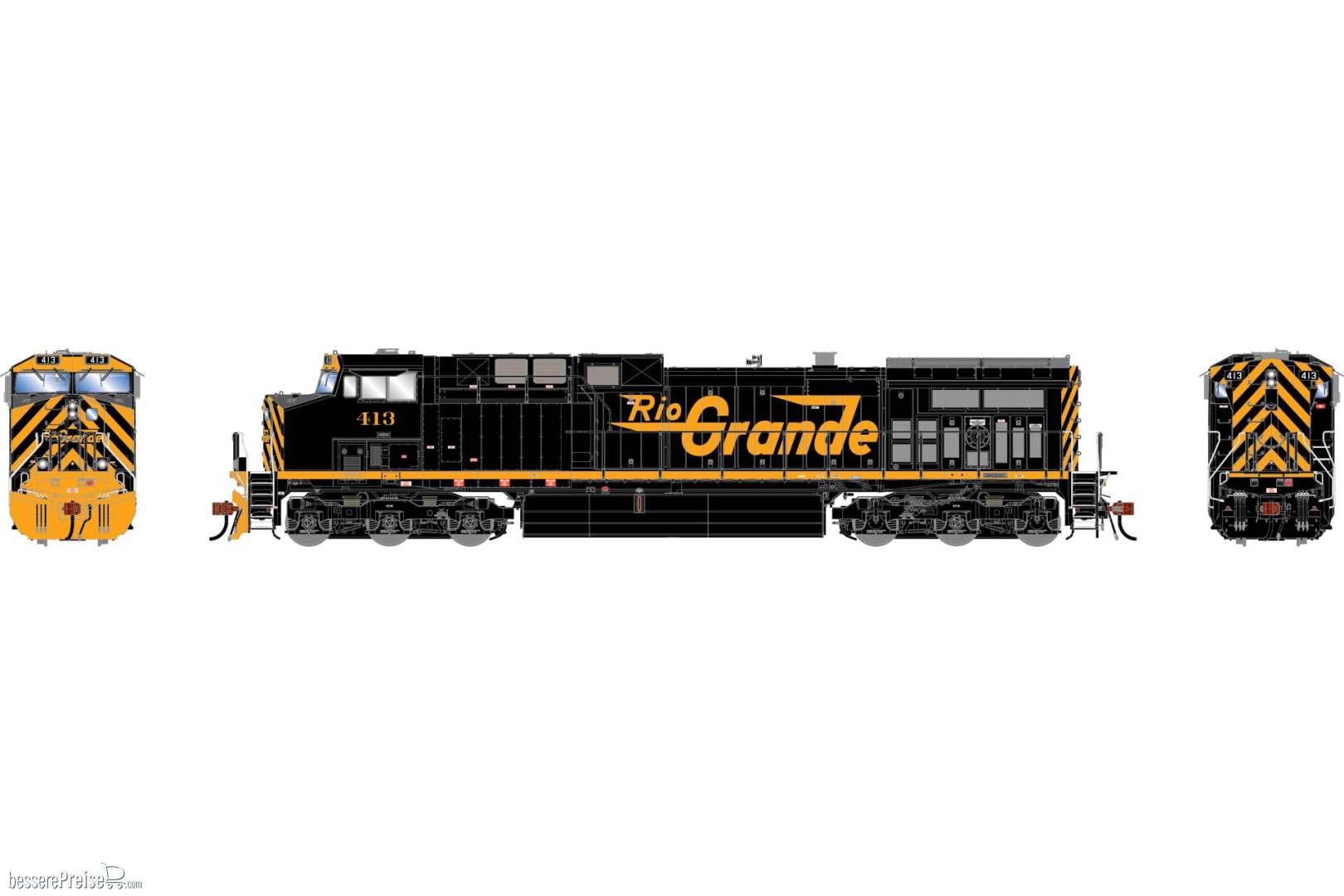 HO GEN AC4400CW Locomotive w/DCC & Sound Legendary Liveries DRGW #413