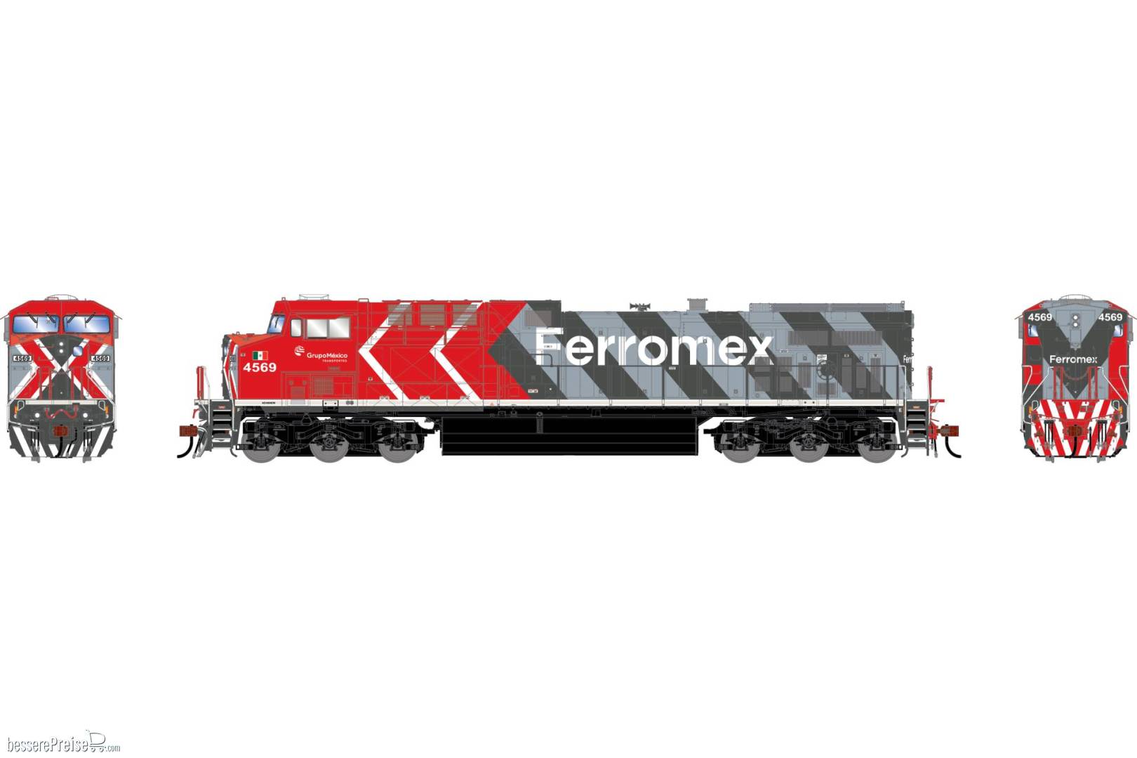 HO GEN AC4400CW Locomotive w/DCC & Sound FXE 'Zebra' #4569