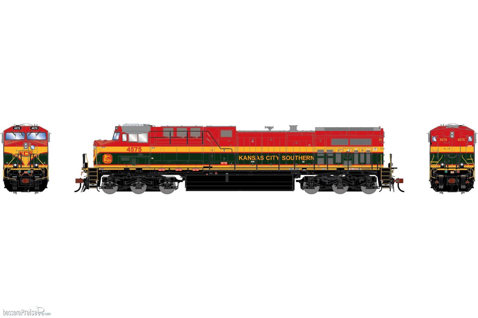 HO GEN AC4400CW Locomotive w/DCC & Sound KCS 'Southern Belle' #4575