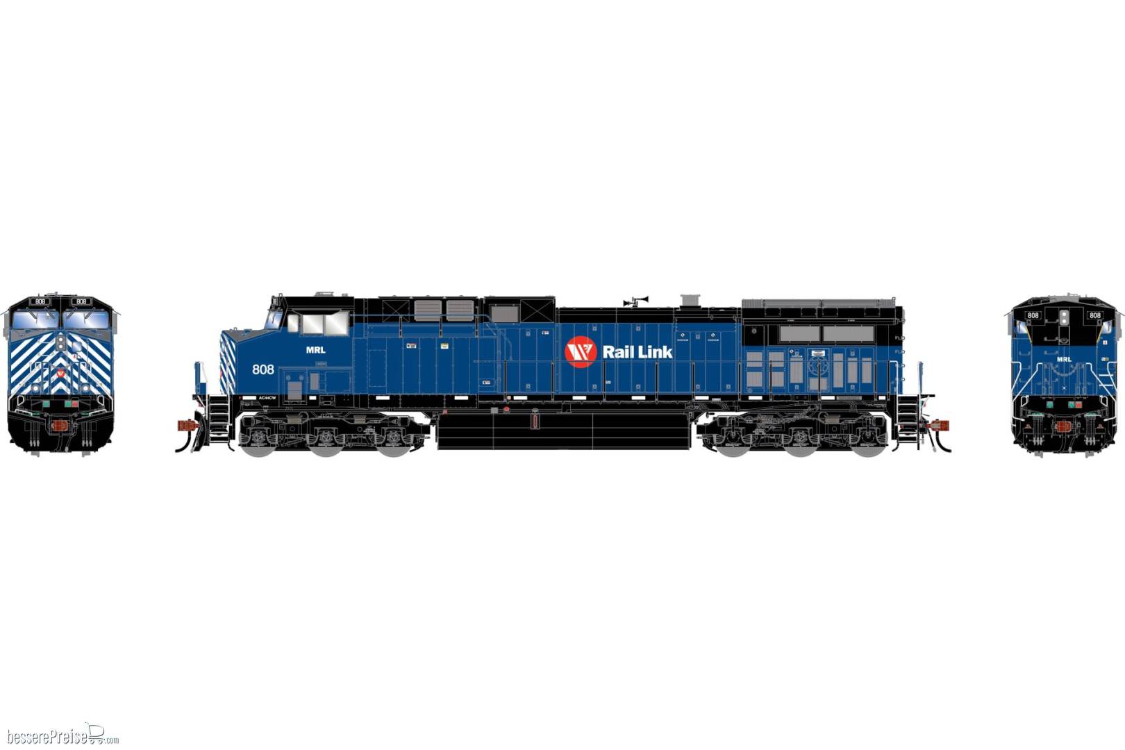 HO GEN AC4400CW Locomotive w/DCC & Sound Legendary Liveries MRL #808