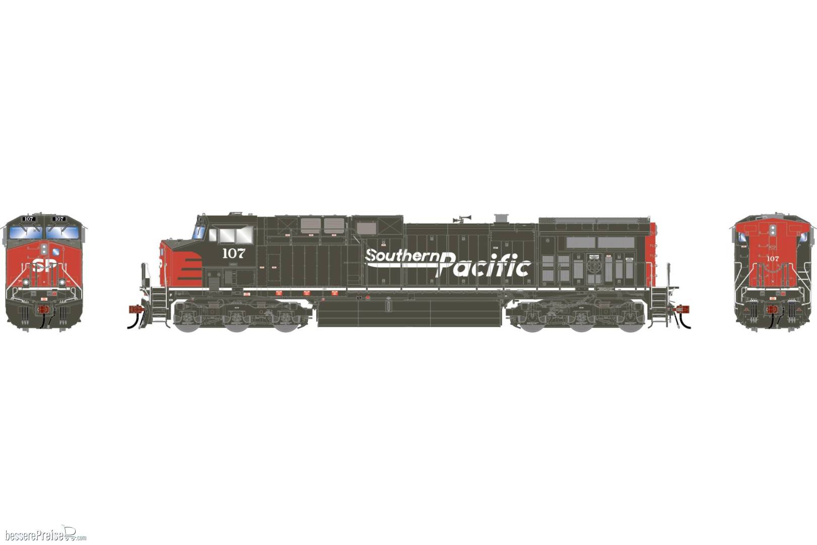 HO GEN AC4400CW Locomotive w/DCC & Sound SP #107