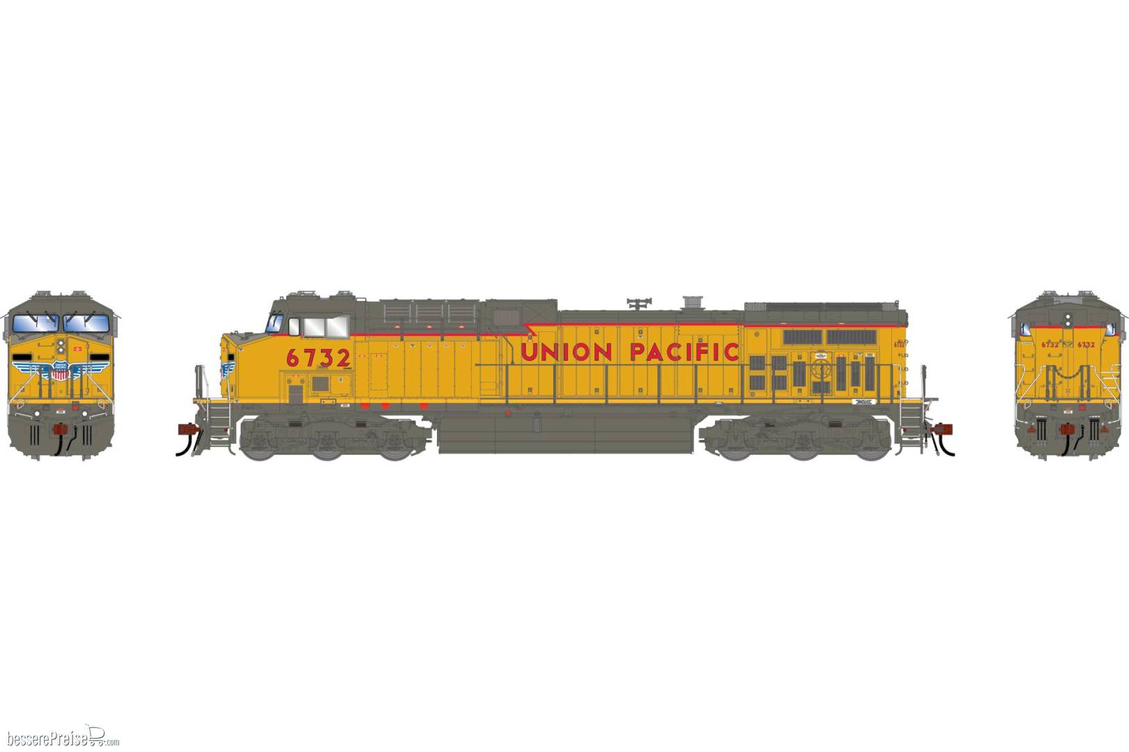 HO GEN AC4400CW Locomotive w/DCC & Sound UP #6732
