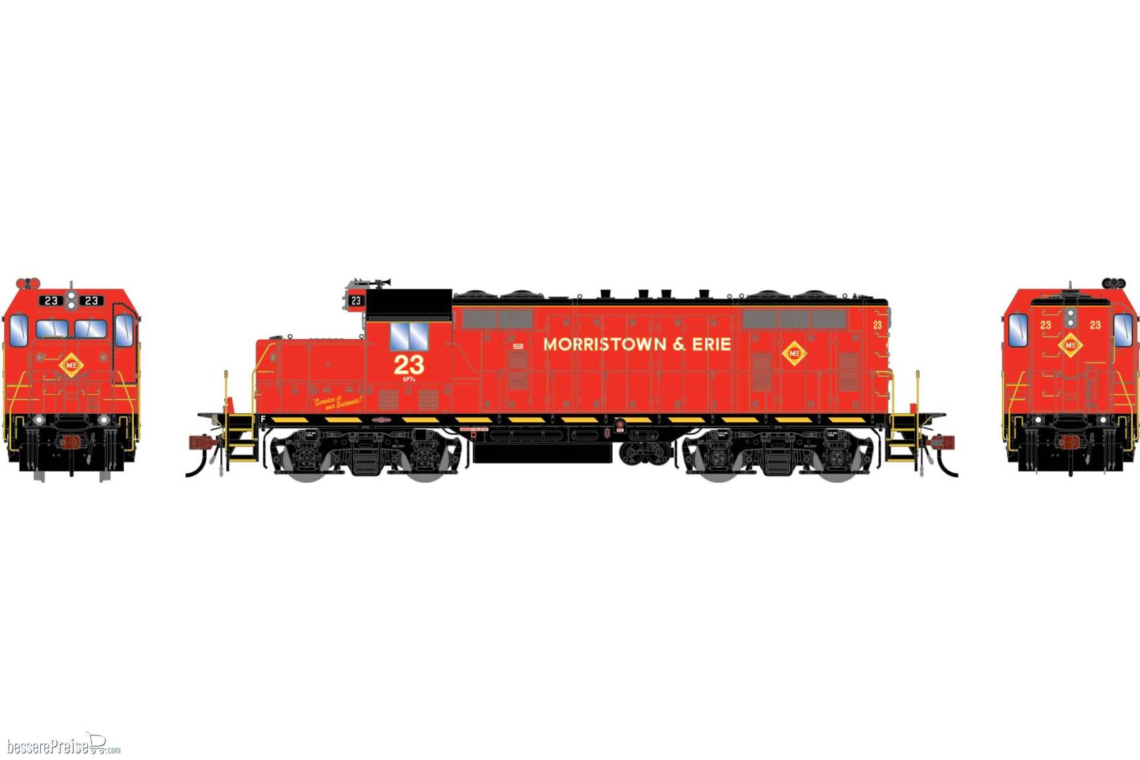 HO GEN GP7u Locomotive ME #23