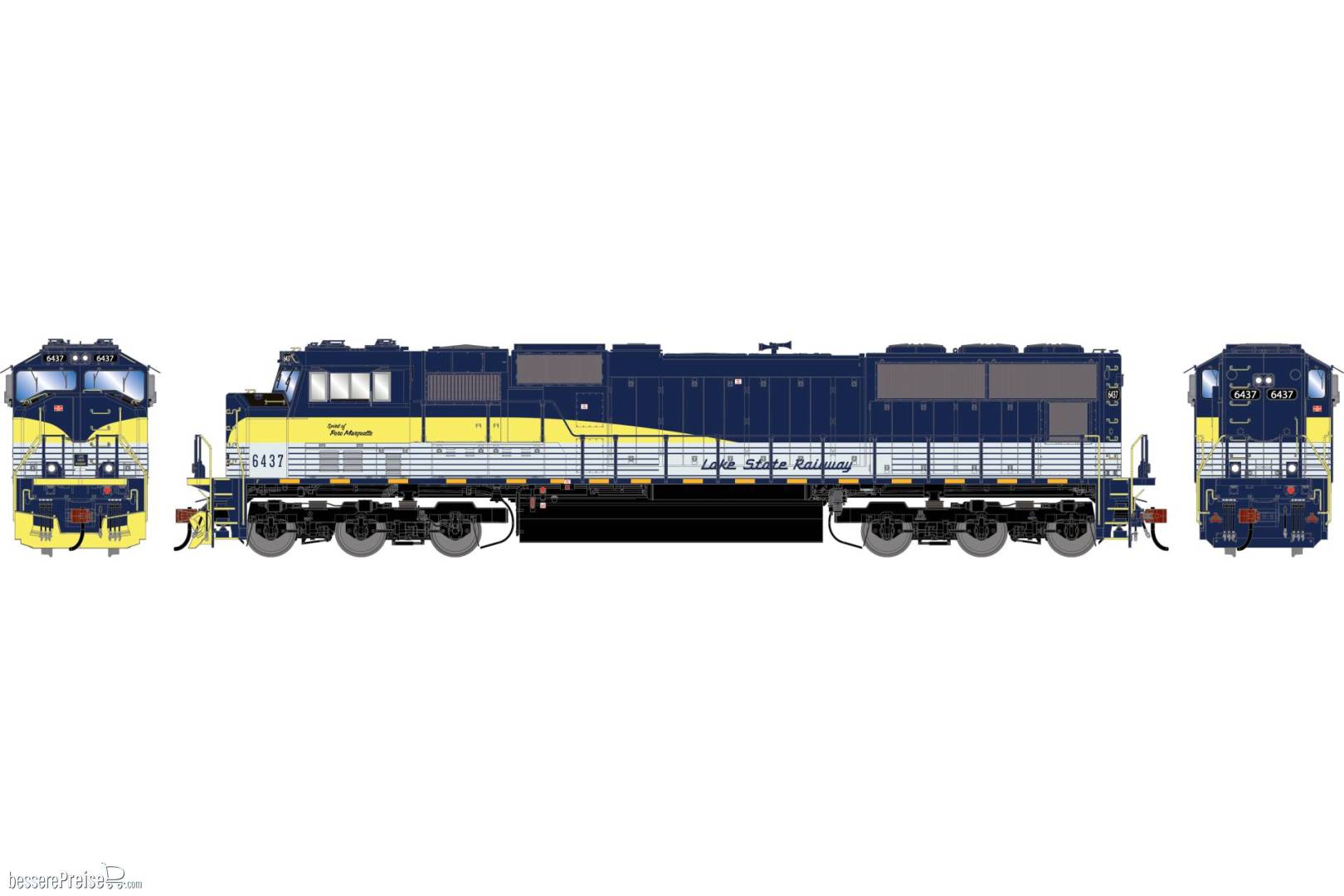 HO GEN SD70M Locomotive LSRC 'Pere Marquette' #6437