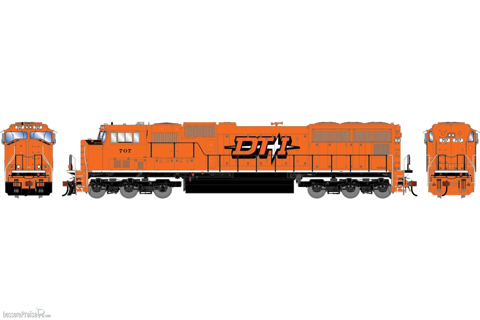 HO GEN SD70M Locomotive Legendary Liveries DTI #707