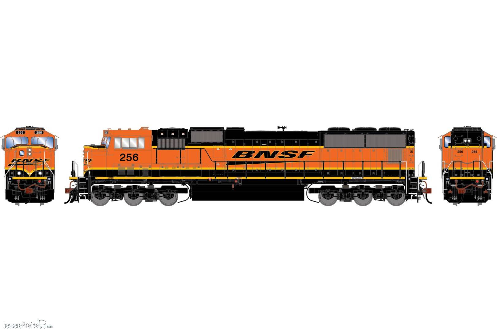 HO GEN SD75M Locomotive w/DCC & Sound BNSF #256