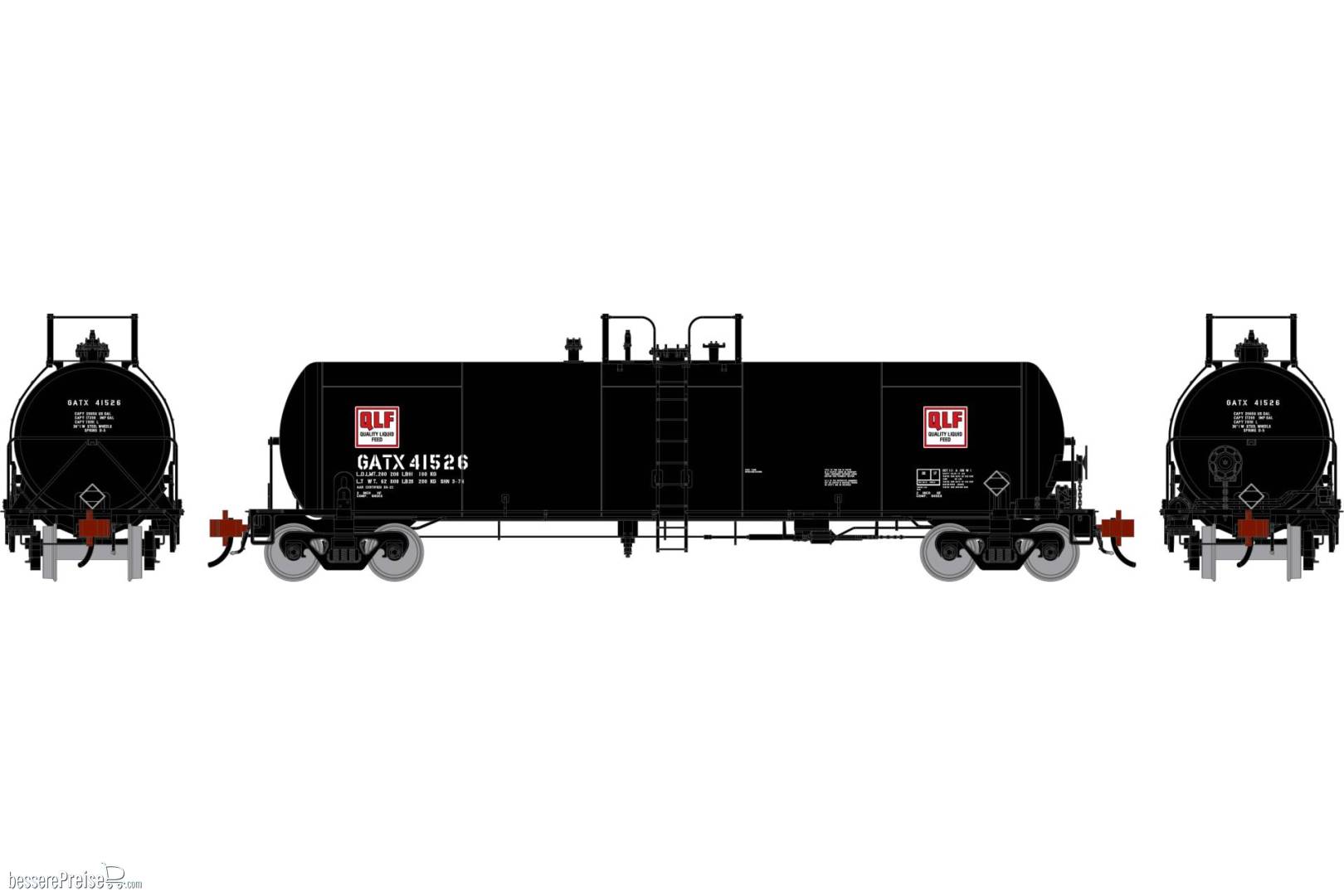 HO GEN GATC 20K Gallon Tank Car GATX 'Quality Liquid Feed' #41526