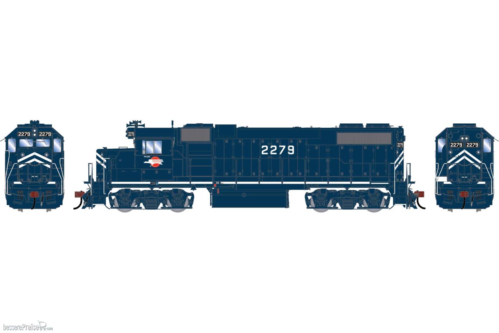 HO GEN GP38-2 Locomotive MP #2279