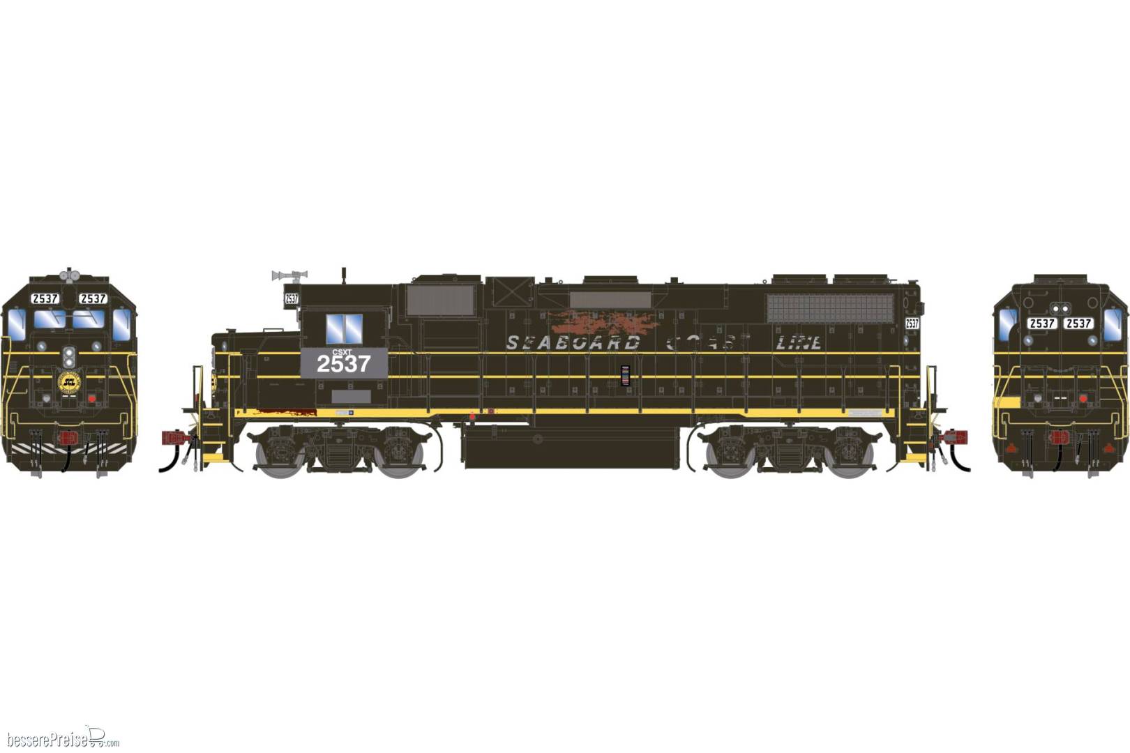 HO GEN GP38-2 Locomotive Primed For Grime CSXT 'Ex-SCL Patched' #2537