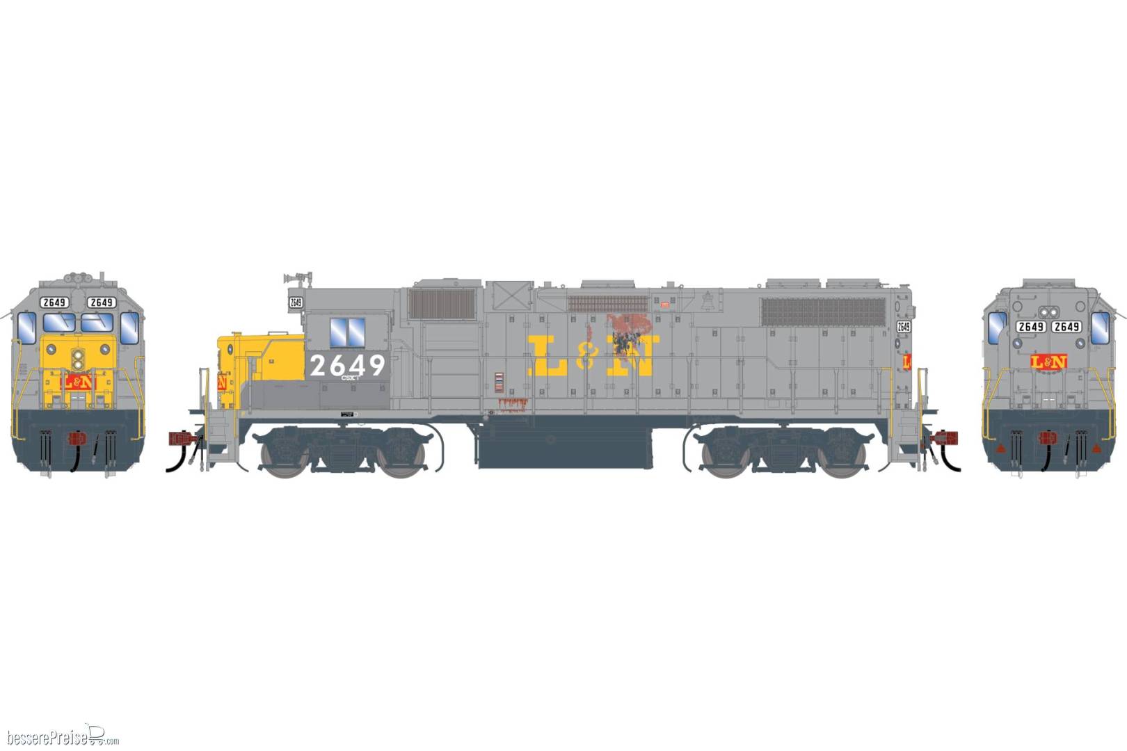 HO GEN GP38-2 Locomotive Primed For Grime CSXT 'Ex-LN Patched' #2649