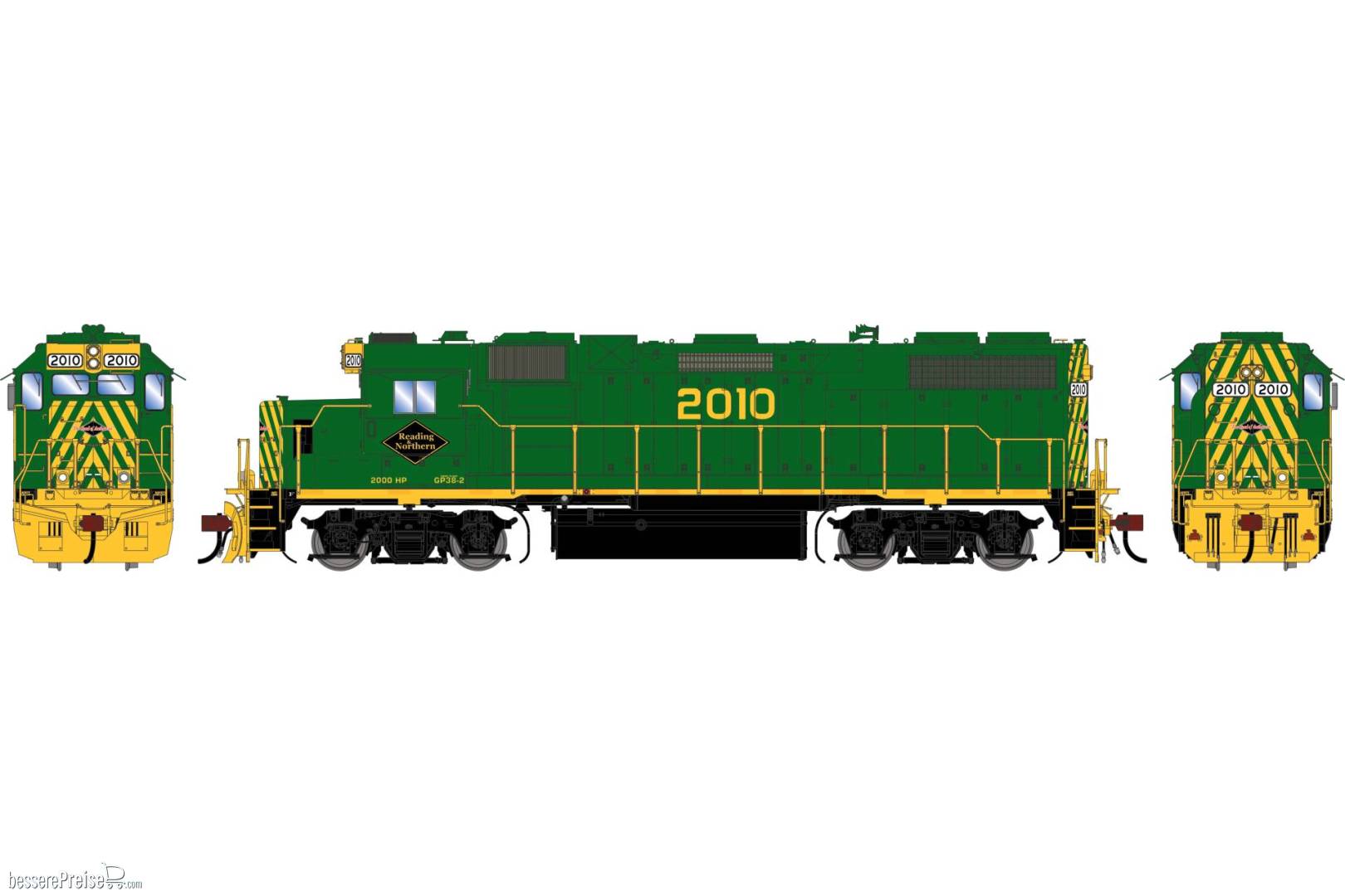 HO GEN GP38-2 Locomotive w/DCC & Sound RBMN #2010