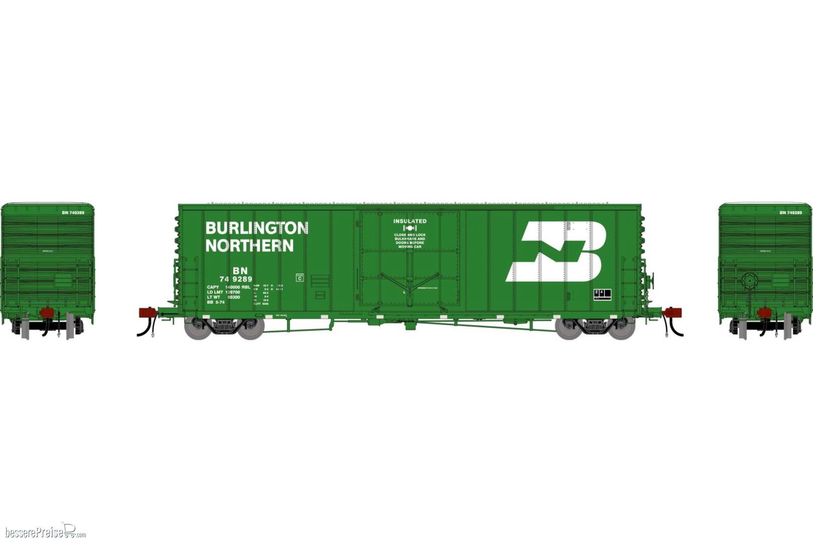 HO GEN 50' PC&F Box Car w/10'6 Plug Door BN #749289