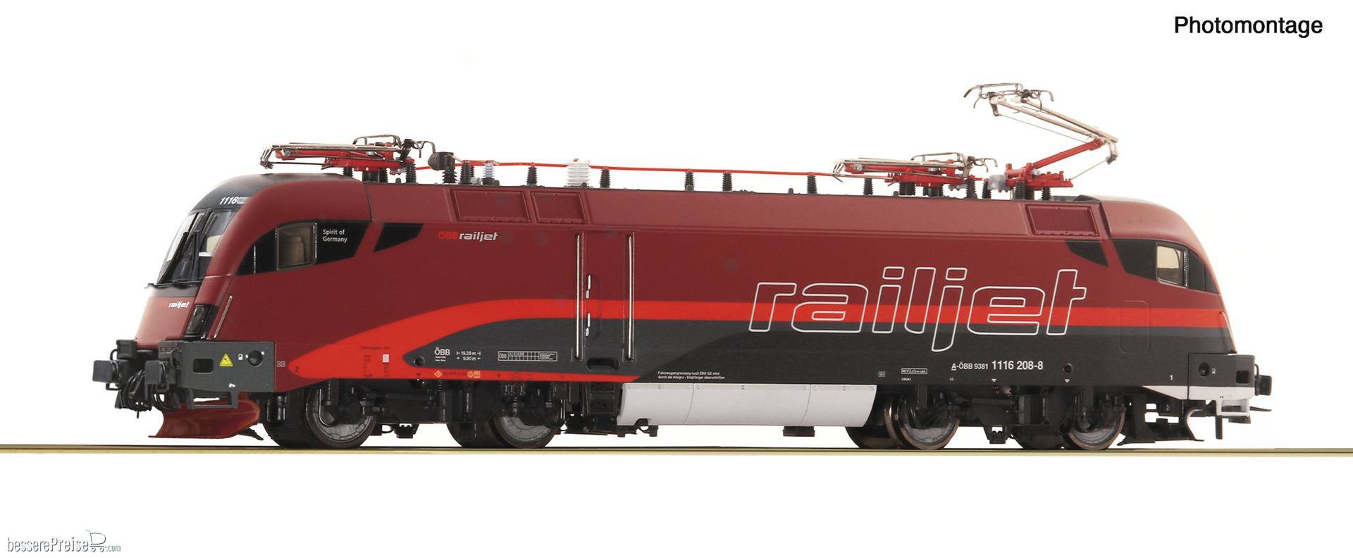 E-Lok Rh 1116 Railjet ÖBB DC-Snd.