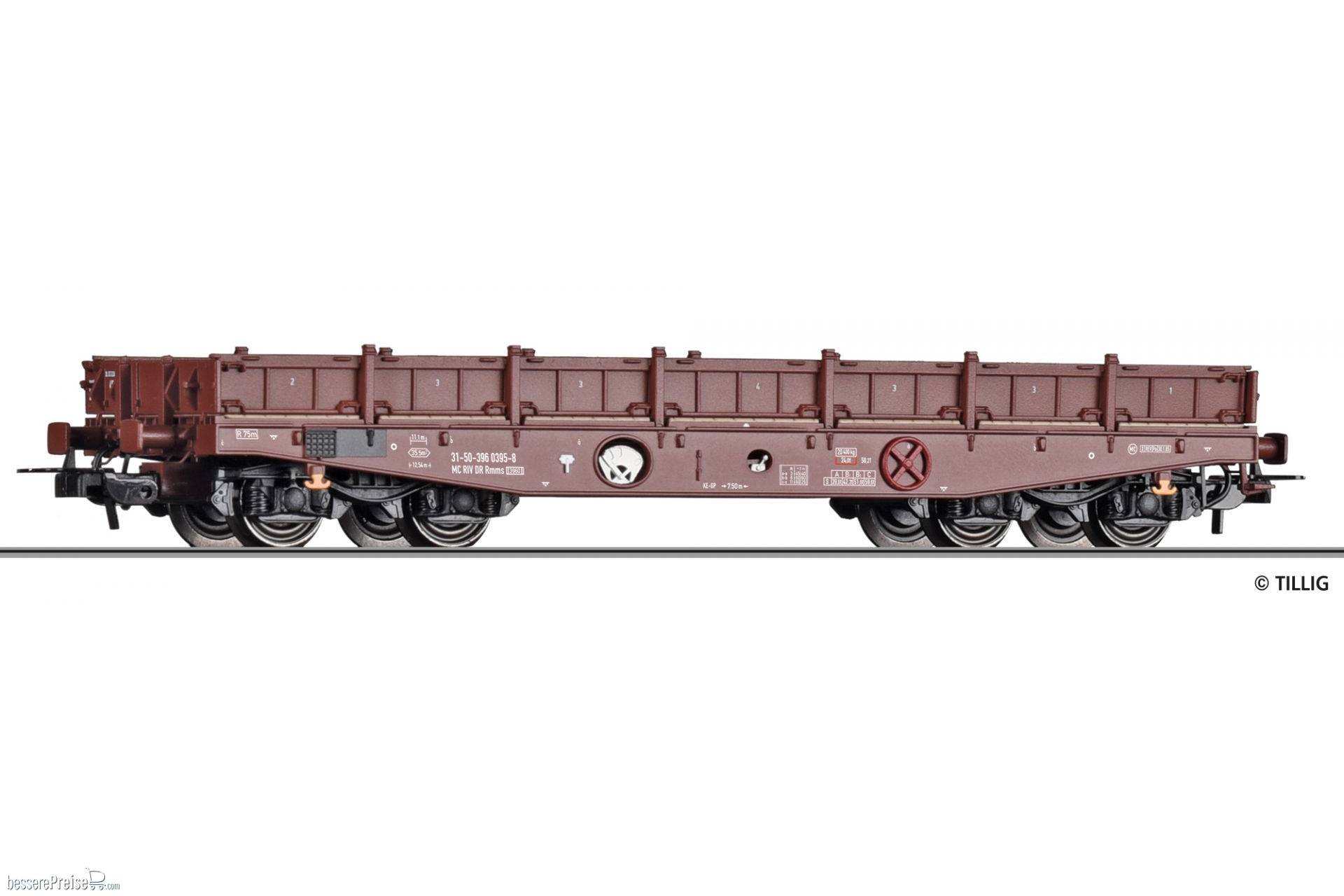 Schwerlastwagen Rmms 3960 der DR, beladen mit Stahlblechen, Ep. IV