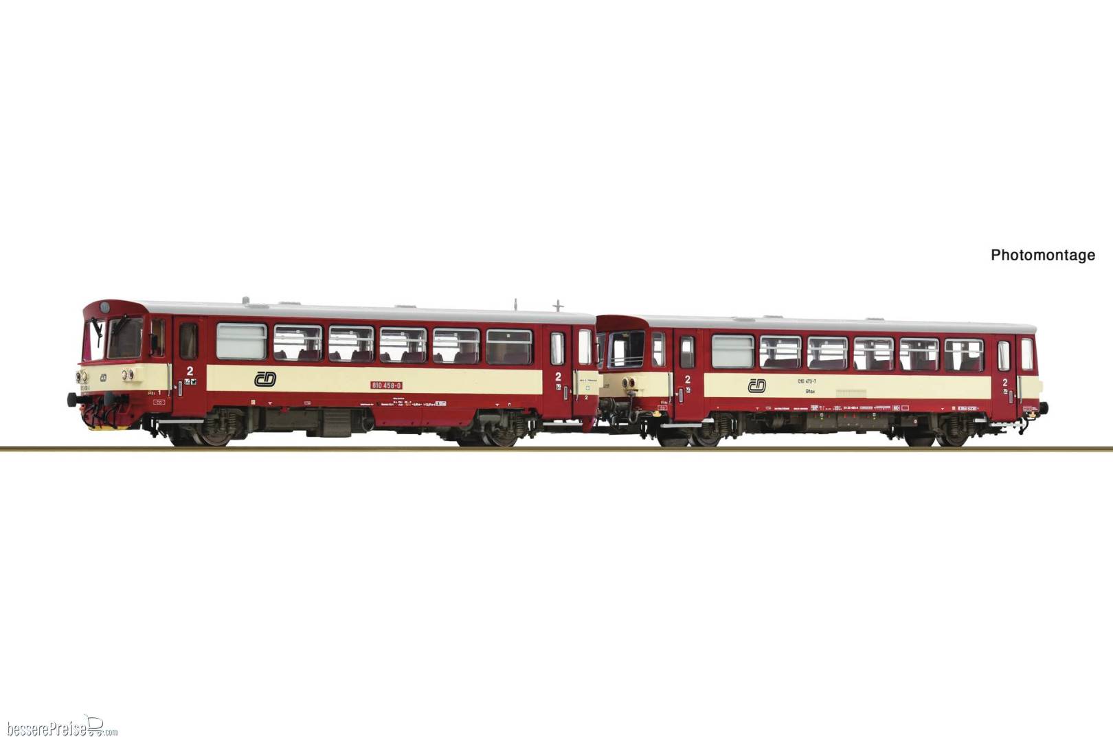 Dieseltriebwagen Rh 810 + Beiwagen CD DC-Snd.