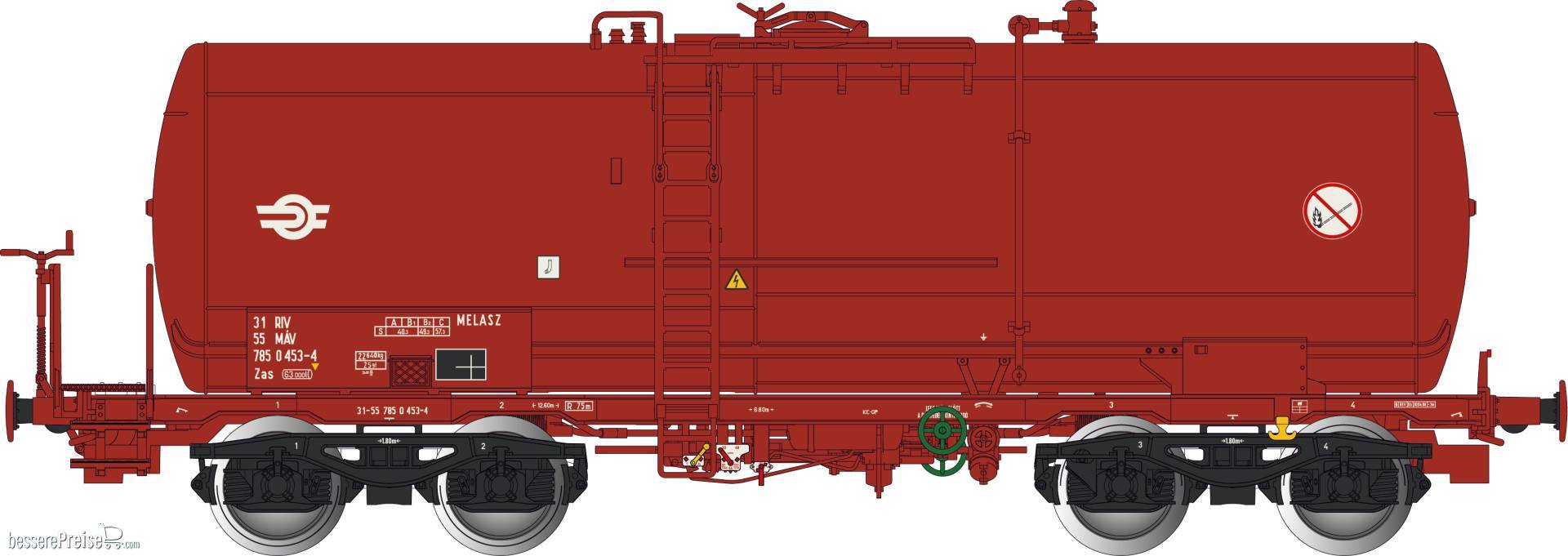 Kesselwagen Zas der MAV, Ep.V