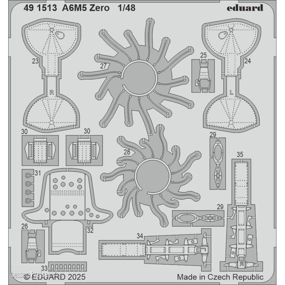Eduard Accessories 491513 - A6M5 Zero FINE MOLDS | Modellbau