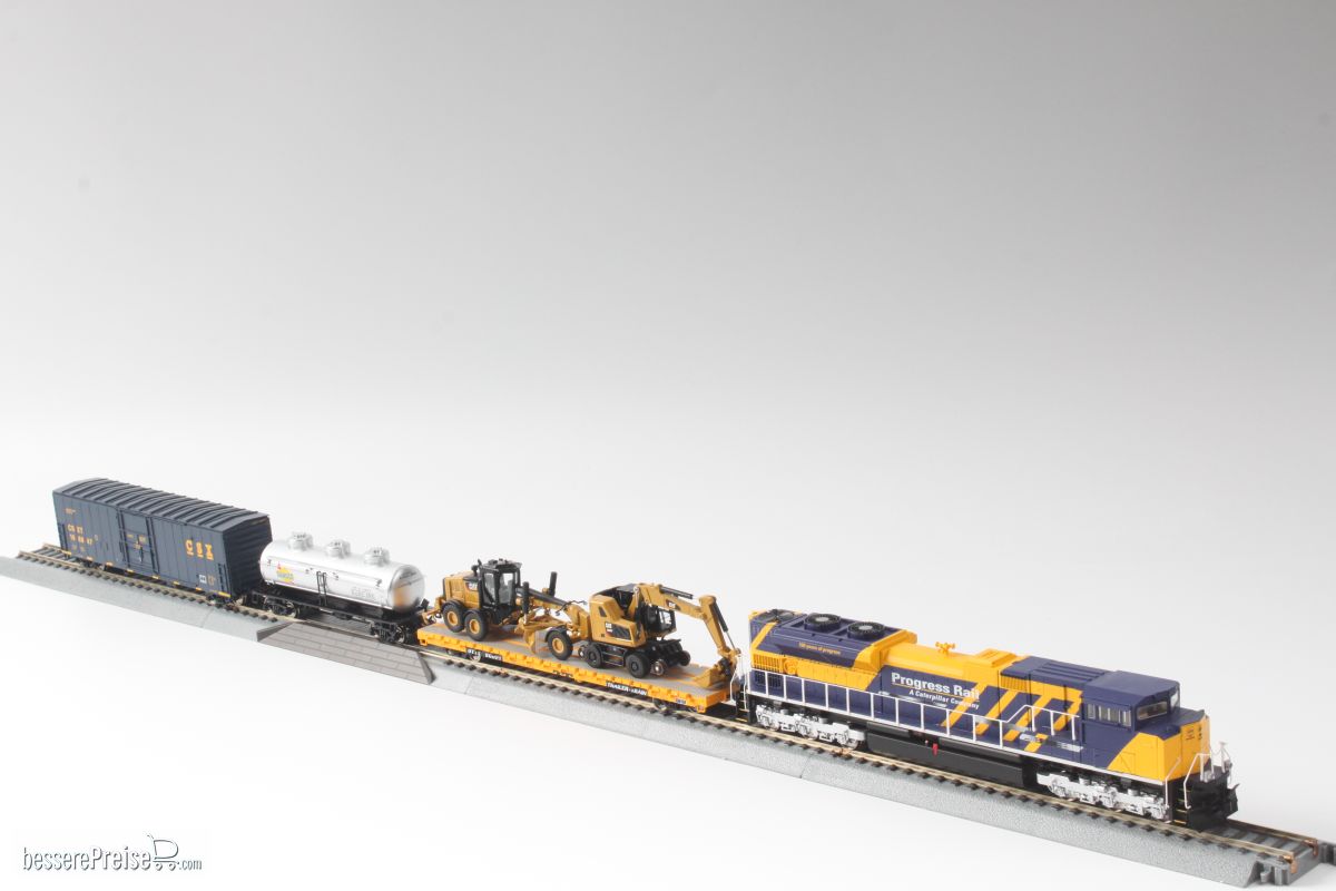 Caterpillar Progress Rail Train Set Eisenbahn Set