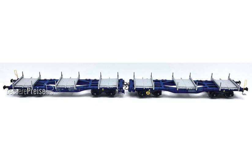 2-teiliges Set InnoWaggon in blaut, mit 6 "SteelPallets" - Ep.VI