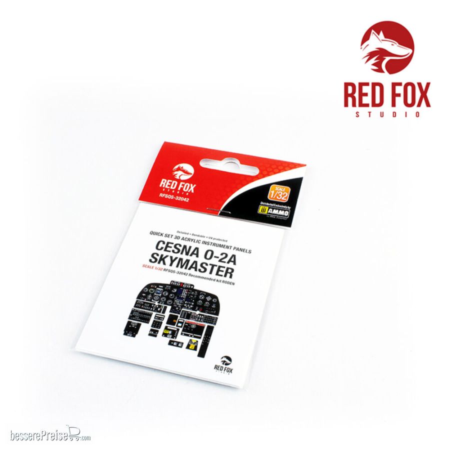 Red Fox Studio RFSQS-32042 - 1/32 Cesna O-2A Skymaster (for Roden Kit) | Modellbau
