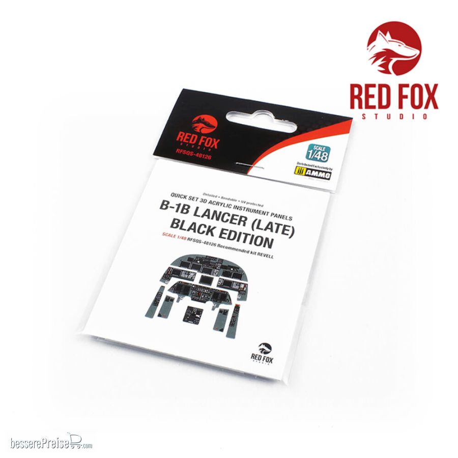 Red Fox Studio RFSQS-48126 - 1/48 Rockwell B-1B Lancer (Late) BE (for Revell kit) | Modellbau