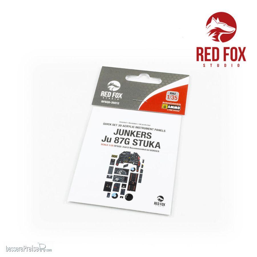 Red Fox Studio RFSQS-35012 - 1/35 Ju-87 G1/G2 Stuka (for Border Model kit) | Modellbau