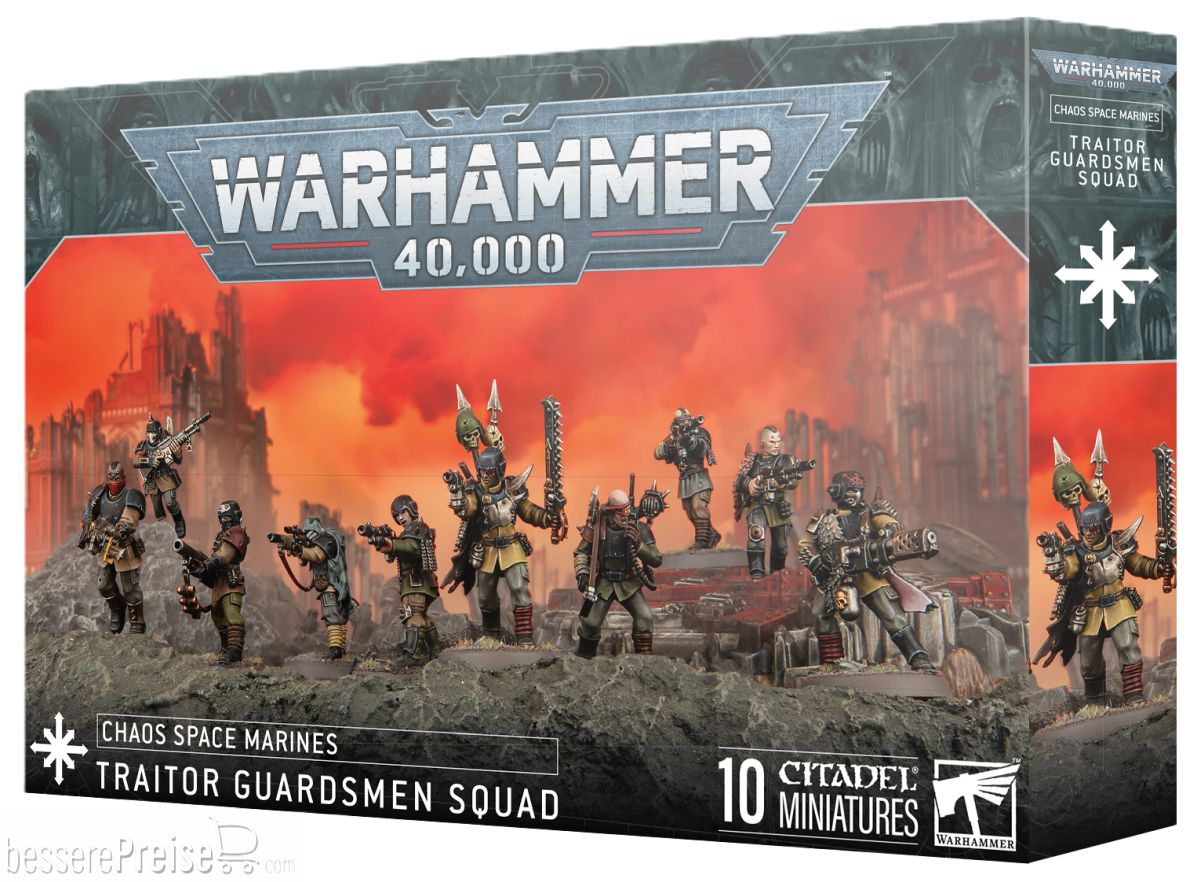 Games Workshop 99120102219 - CHAOS S/MARINES: VERRÄTER-SOLDATENTRUPP 43-107 | Tabletop