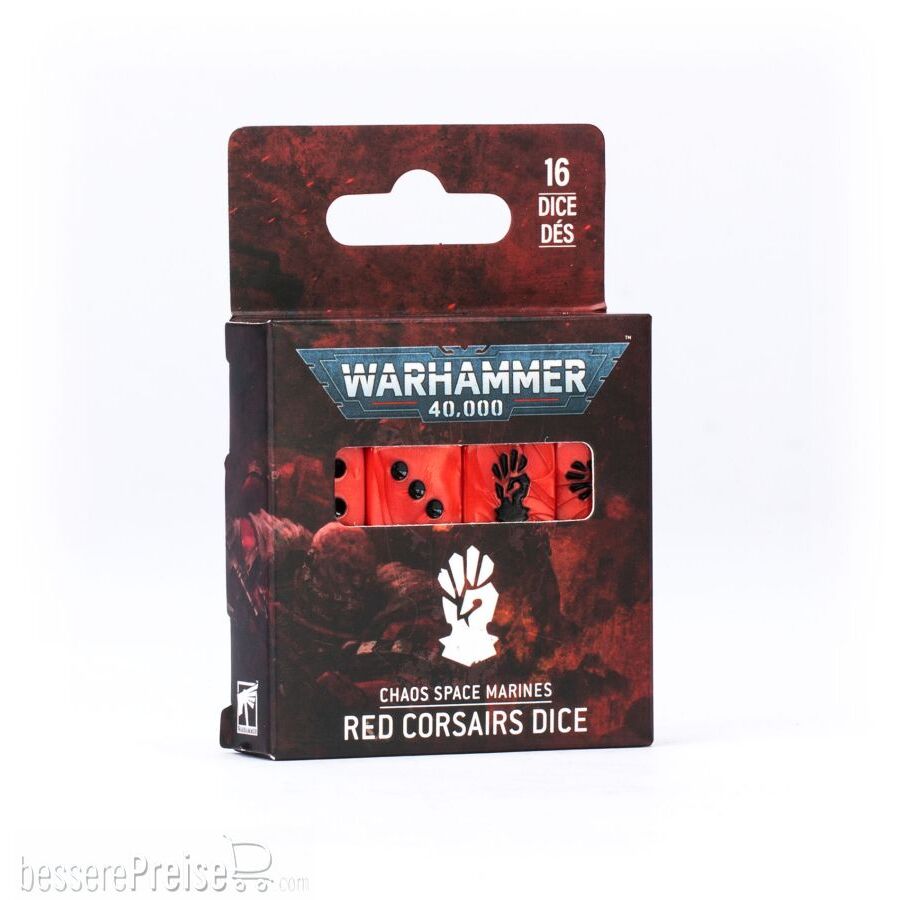 Games Workshop 99220102021 - CHAOS SPACE MARINES: RED CORSAIRS DICE 43-115 | Tabletop