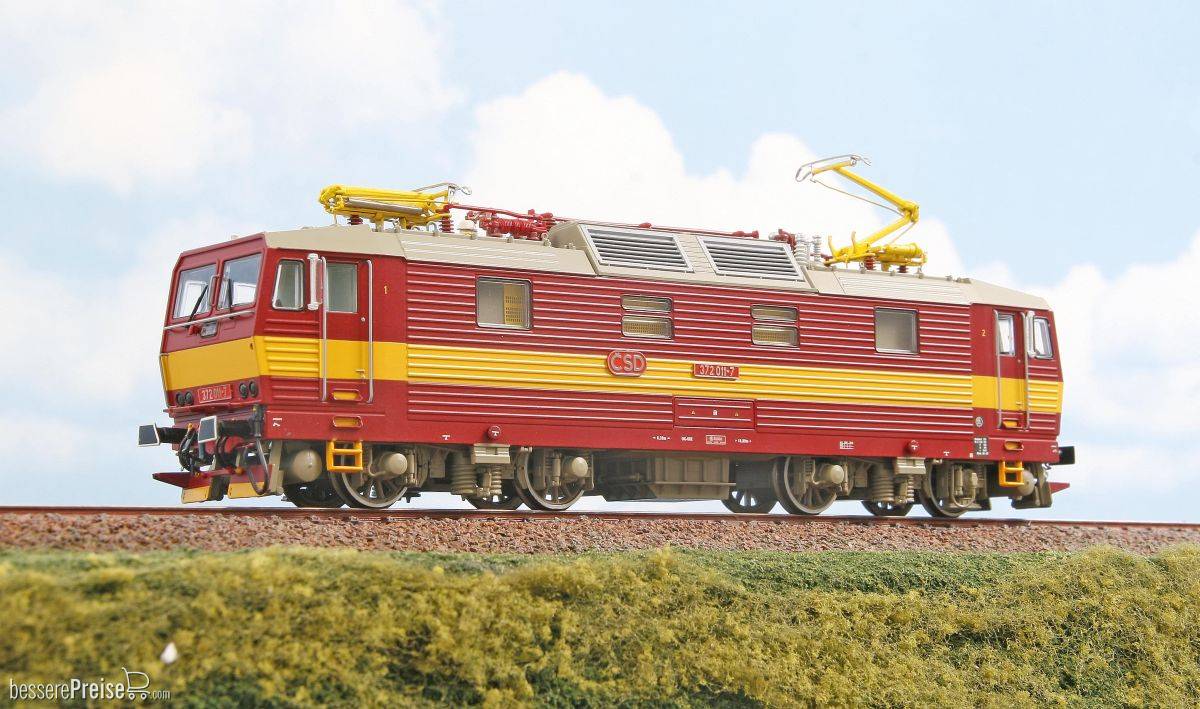 Lokomotive 372 011-7 in Rot/Gelb Lackierung von CSD - Ep. V