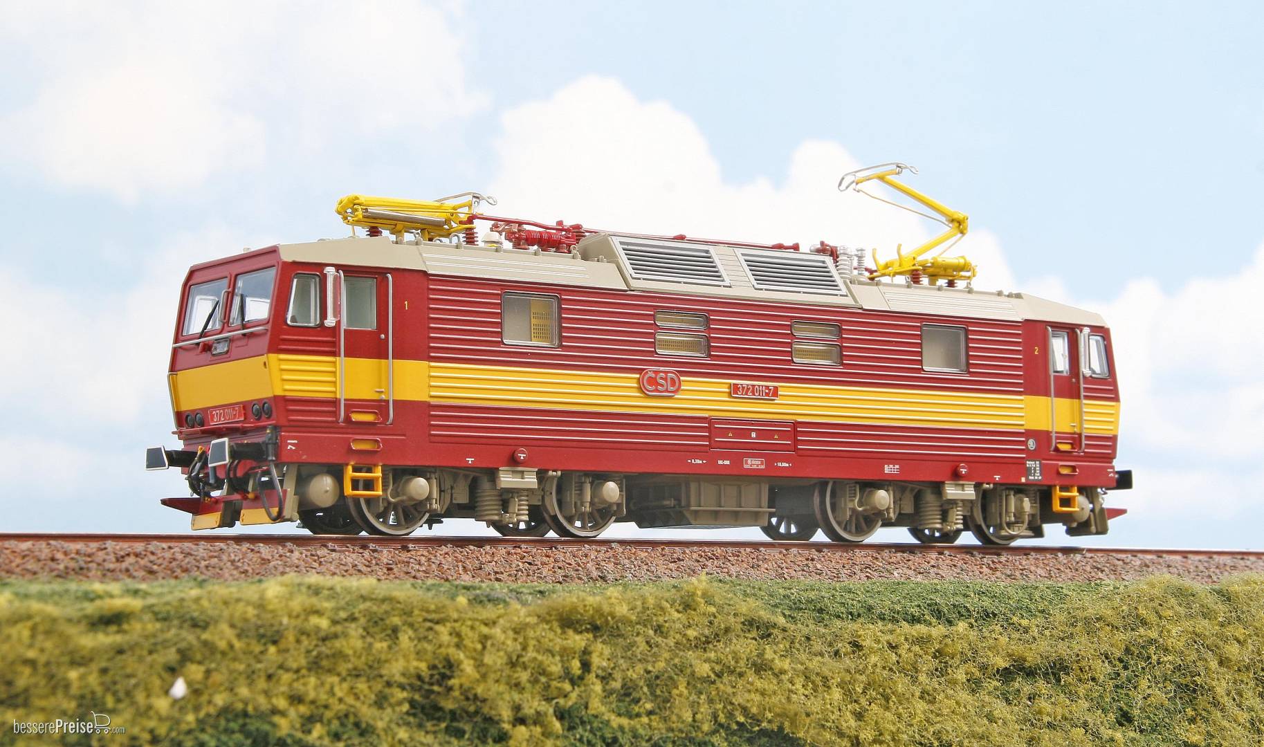 Lokomotive 372 011-7 in Rot/Gelb Lackierung von CSD - Ep. V - DCC/Sound
