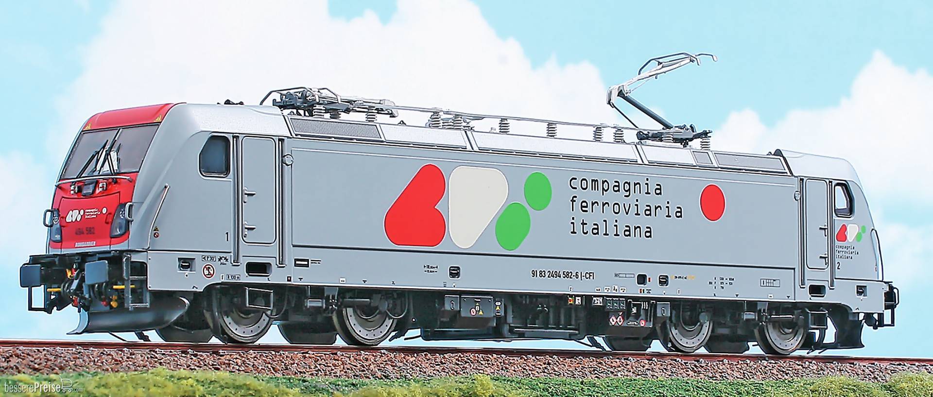 E-Lok TRAXX 494 582 in “Compagnia Ferroviaria - Italiana” Lackierung - Ep.VI - mit Sound