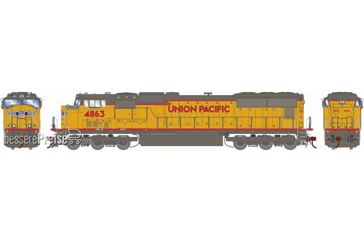 EMD SD70-Series Diesel Locomotive w/ Sound UP #4863
