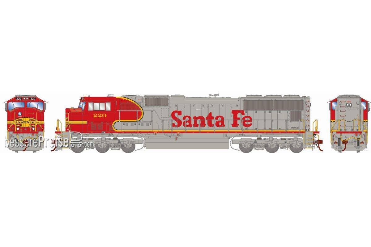 EMD SD70-Series Diesel Locomotive w/ Sound ATSF #220