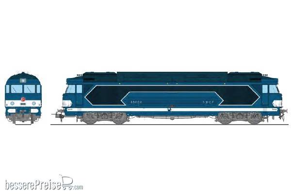 Diesel Locomotive BB 69002, Origin livery, number plates, CHALINDREY SNCF Era III - AC Sound