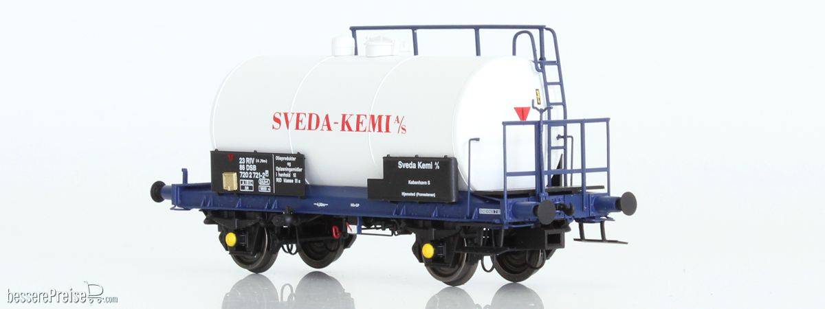 Kesselwagen 24 RIV 86 DSB 720 2 721-1, SVEDA KEMI, approx. 1980-87