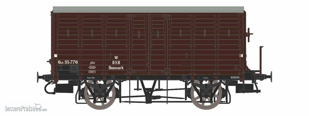 DSB QGR 35 776, Bremsebühne, Speichenradsatz, ca 1952-63