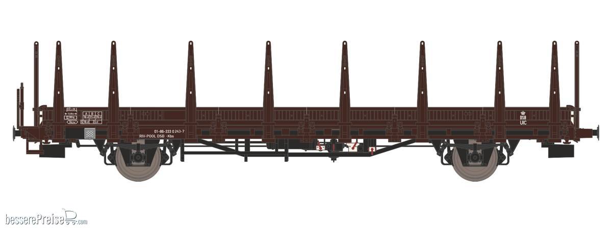 Güterwagen 01 86 333 0 246-7 RIV-POOL DSB Kbs, ca 1967-76