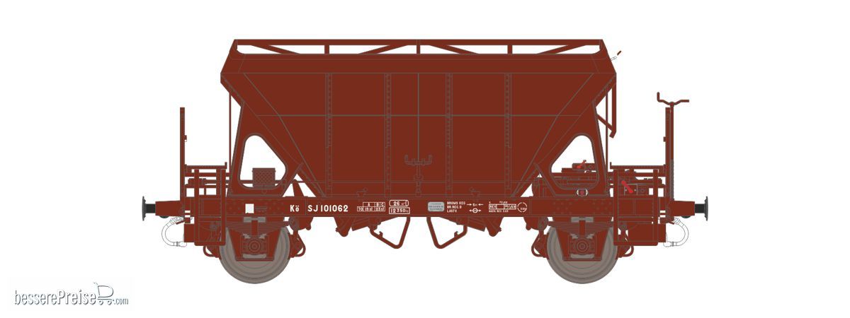 Dekas H0 (1:87) DK-873214 - SJ Kö 101062, ca. 1959-69 | Modellbahn | Modelleisenbahn