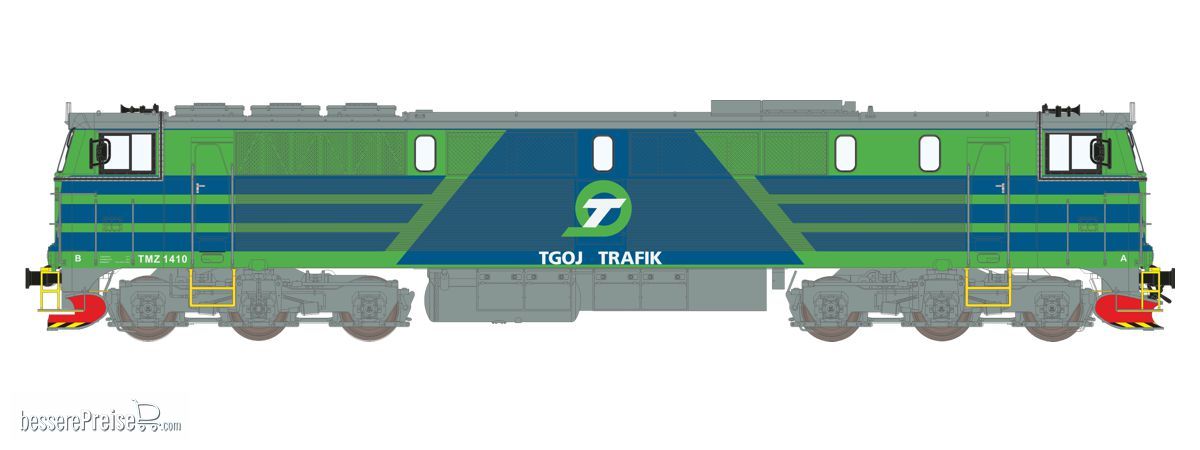 Dekas H0 (1:87) DK-8750573 - TGOJ TMZ 1410, AC, LokSound | Modellbahn | Modelleisenbahn