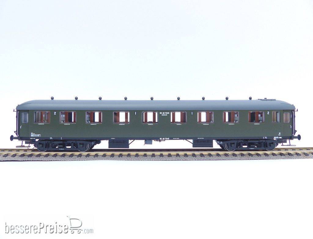 Reisezugwagen NS AB7545 grün, graues Dach