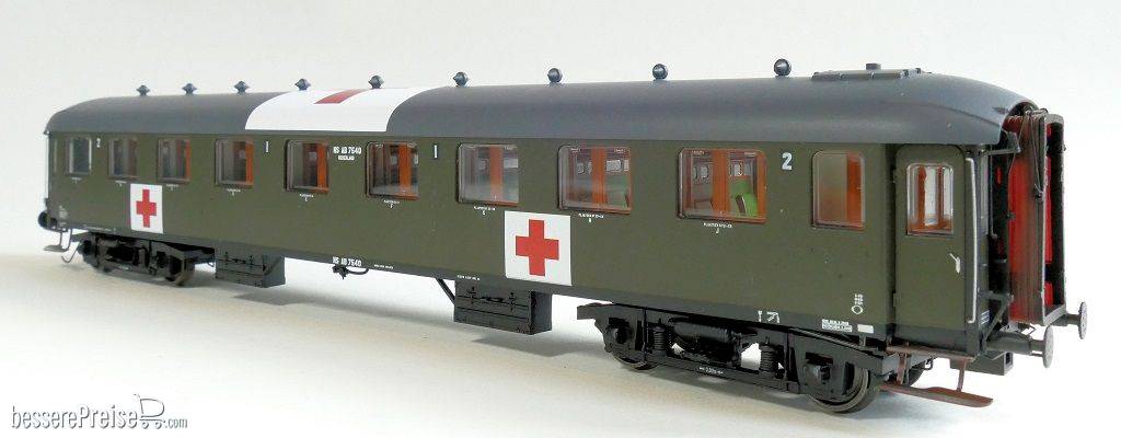 Exact-Train EX10038 -Reisezugwagen NS AB7540 Rotes Kreuz
