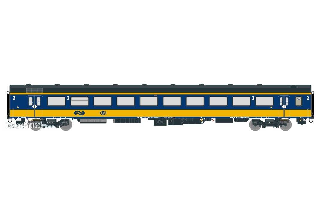 NS ICRm Garnitur 2 (Amsterdam - Brussel) für die Hsl-Strecke eingesetzt Gepäckwagen Bpmdz9 ( Farbe Gelb / Blau)