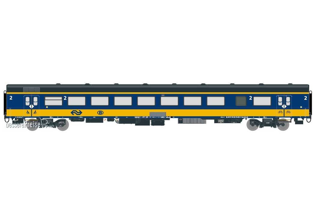 NS ICRm Garnitur 2 (Amsterdam - Brussel) für die Hsl-Strecke eingesetzt Endwagen Bpmbdez8 ( Farbe Gelb / Blau)