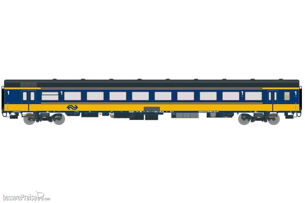 NS ICRm Garnitur 4 Reisezugwagen A (Neue farbe Gelb / Blau)