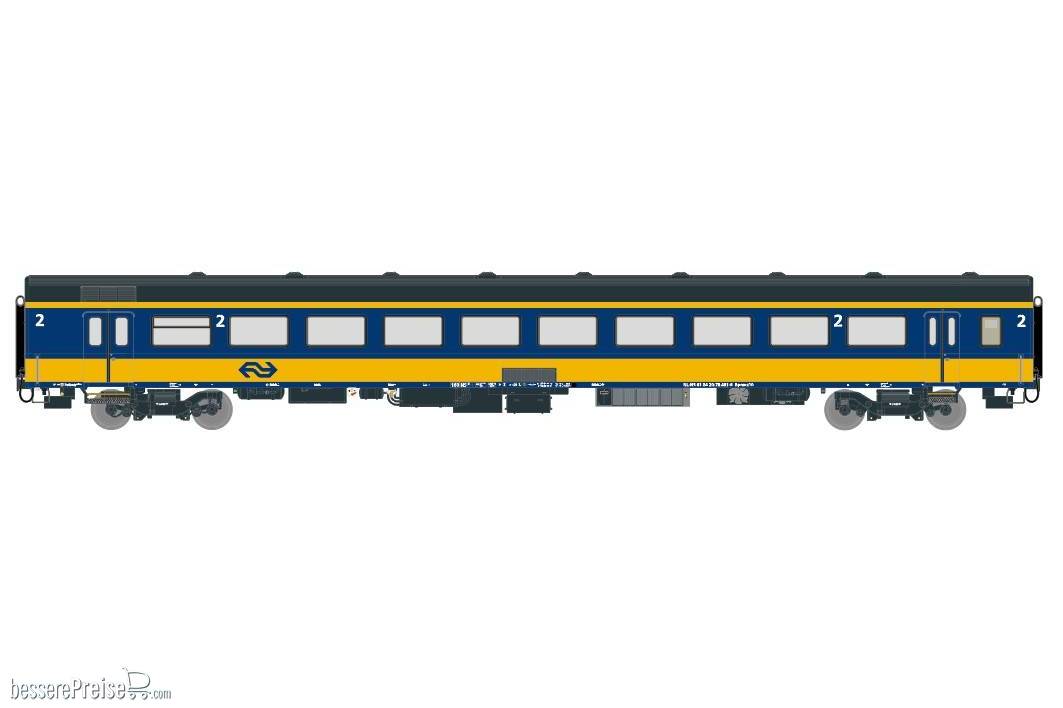 NS ICRm Garnitur 4 Reisezugwagen B (Neue farbe Gelb / Blau)