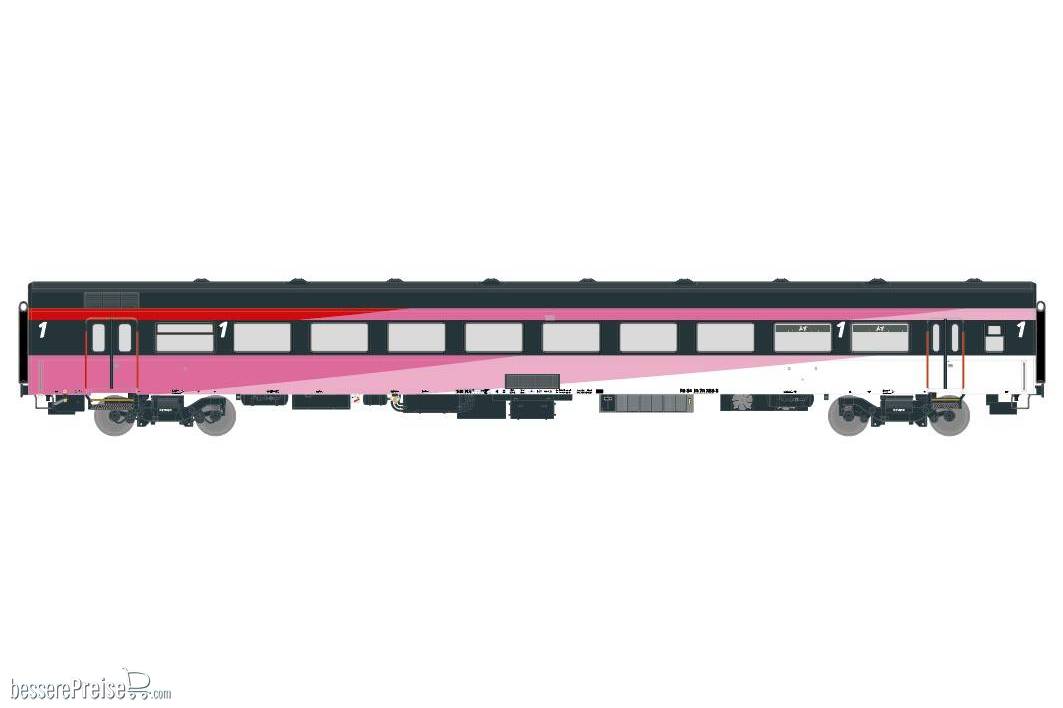 NS ICRm Hispeed 1 (Amsterdam - Brussel) für die Hsl-Strecke eingesetzt Reisezugwagen A(Rot/Rose/Weiss)